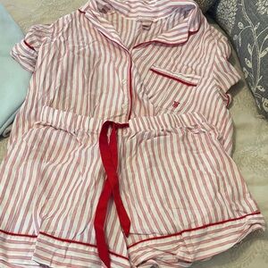 Vs shimmer holiday sleep set